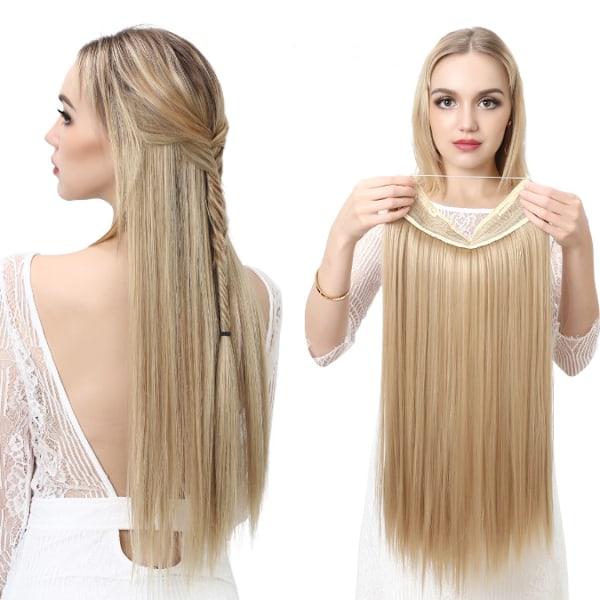 Glat Menneskehårsparyk Wear and Go Limfri Paryk Tæthed Højlys Parykker Menneskehår 14INCH