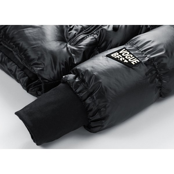 Graphen Sort Guld Dunjakke Vinter Unisex Bomuldsjakke XL