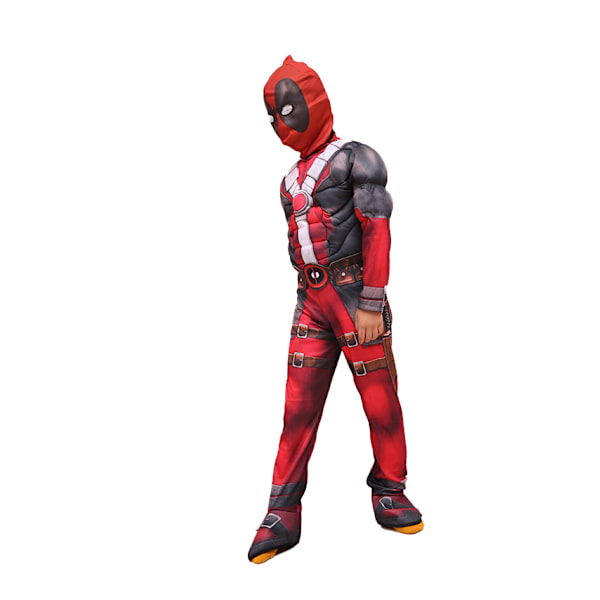 Muskel Deadpool Mask Superhjälte Cosplay Anime Kostymer L