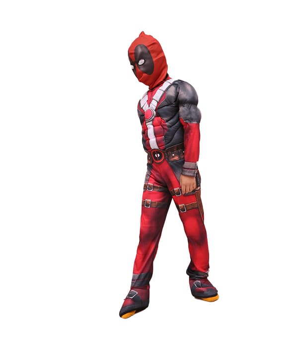 Muskel Deadpool Maske Superhelt Cosplay Anime Kostumer M