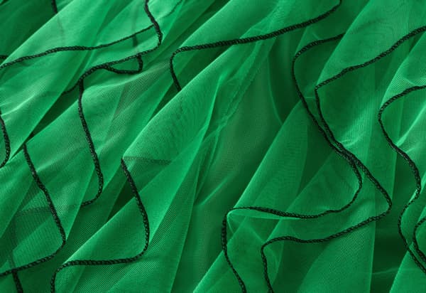 Dam Tulle Kjolar Oregelbunden Lång Sommar Elastisk Hög Midja Mesh Kjolar Green