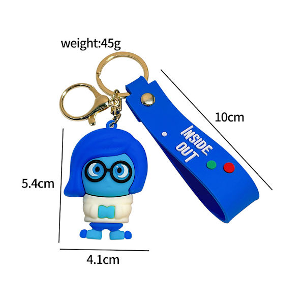 Inside Out 2 Fidget Figur Nøkkelring blue
