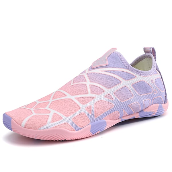 Barefoot Vann Sko Kvinner Menn Aqua Sokk Atletisk Vandring Vann Sport Sko Pink 37
