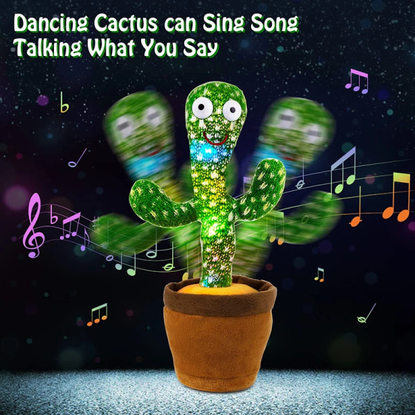 Barn som dansar Pratar kaktusleksaker Interaktiva pratar Sunny Cactus Elektronisk plyschleksak Style 6