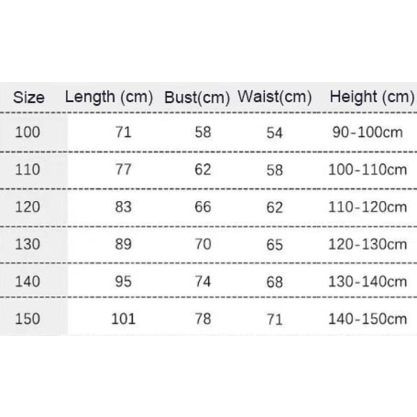 Liten sjöjungfrudräkt för små flickor sjöjungfru paljetter kostym 130cm