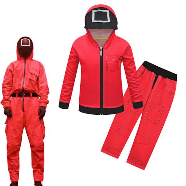 Squid Game 2 - Lapset Managerin Pelaajan Cosplay-asu 150