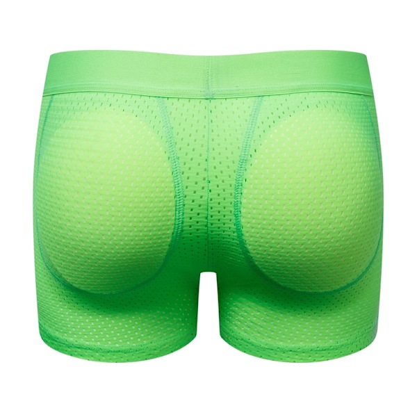 Herrunderkläder Boxershorts Mesh Herrunderkläder med vaddering med höftkuddar Green 2XL