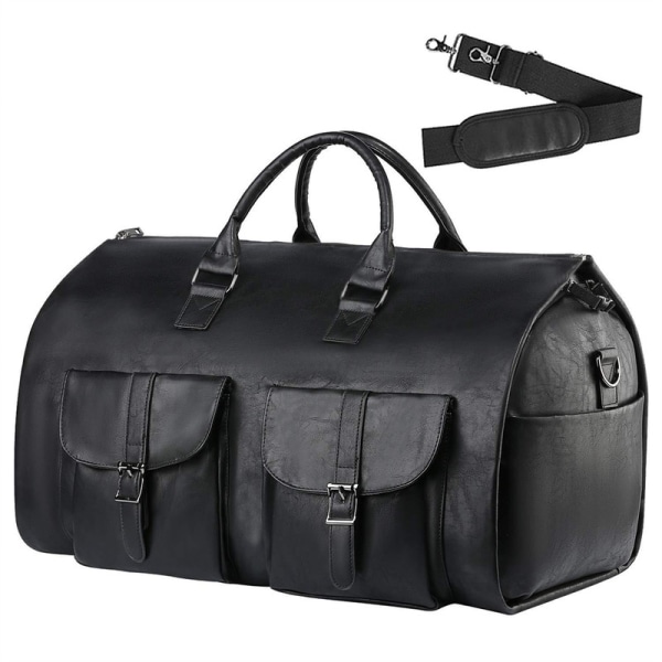 Konvertibel duffelbagage för män Resväska för kläder Handbagage Black