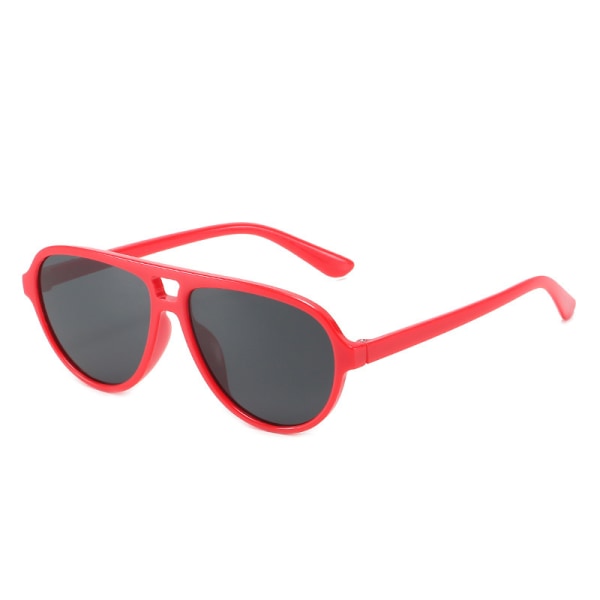 Polariserte Aviator Solbriller for Barn Retro Trendy Sports Solbriller red