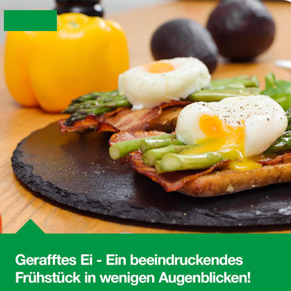 Æggekoger til 4/6 Æg - Til Hårdkogte, Blødkogte og Pocherede Æg Set 1