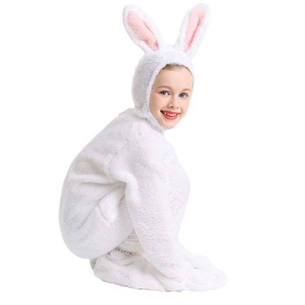 Lasten Bunny Onesie - Kanin Pyjamat Tytöille, Piirretty Yksikokoinen Halloween Cosplay Puku 120