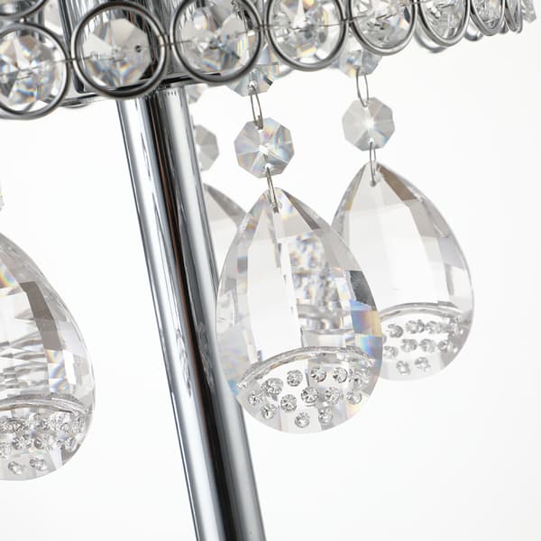 Moderne LED Krystall Bordlamper til Soverom Silver