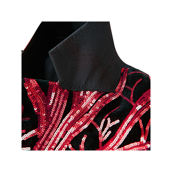 Pojkars Slim Fit Kostymjacka, Smokingjacka, Formell red 7