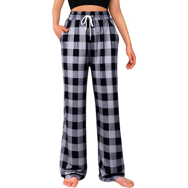Dam Pyjamasbyxor Sovkläder Buffalo Pläd Pyjamas Dark Gray XL