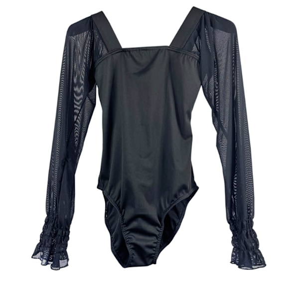 Strumpbyxor balettkläder vuxna bodykläder dansövningskläder black XXL