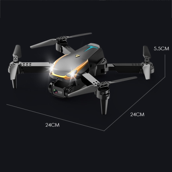 Drone, hopfällbar drone med 8k HD-kamera, mångsidig Quadcopter