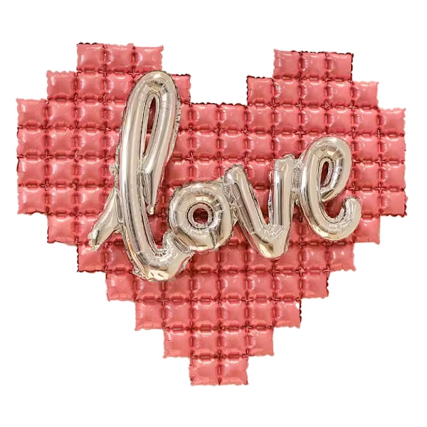 Røde Hjerteformede Ballonger, Valentinsballonger for Valentinsdag Bryllupsdekorasjoner pink