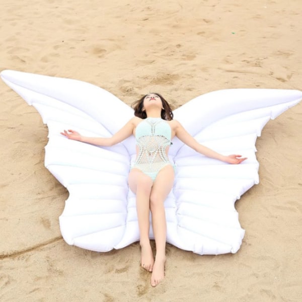 Uppblåsbar Angel Wings Pool Float Butterfly för barn och vuxna