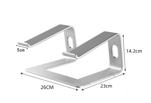 Aluminium Laptop Stativ, Riser Holder Notebook Stativ Kompatibel med 10-15.6\" Laptops Silver