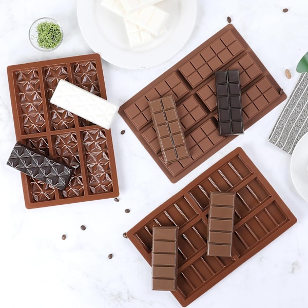 12 Hul Chokoladebar Form Dyb med Poser Skraber Style3