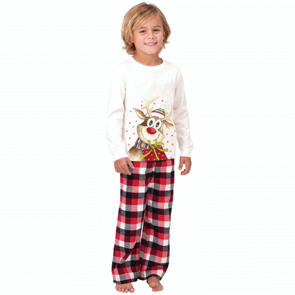 Familj julpyjamas matchande set Holiday Xmas nattkläder set Kids 10T