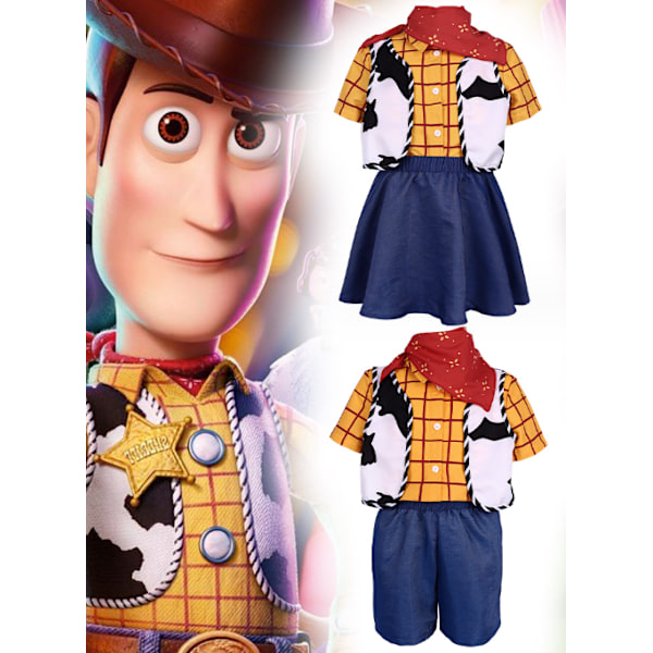 Pikkulasten tyttöjen ja poikien cowboy-tyttöjen cosplay-asu Halloween-juhliin girl 110