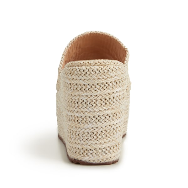 Plattformslip-in Espadrille-sandaler apricot 37