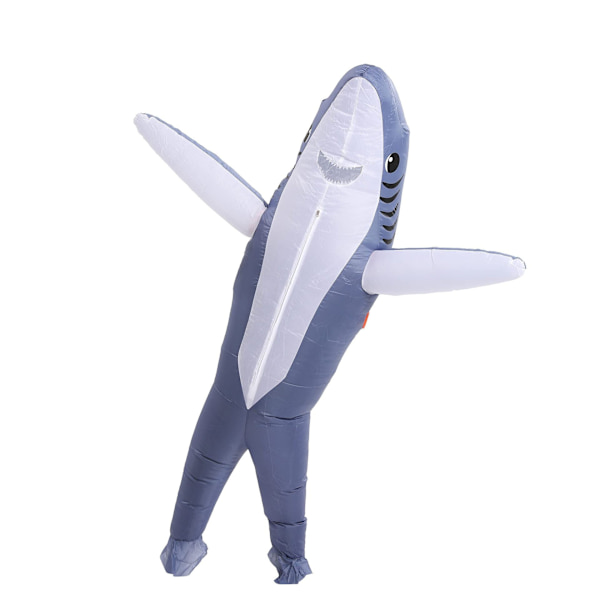 Dinosaur Kostym, Uppblåsbar Vuxen Kostym grey Shark