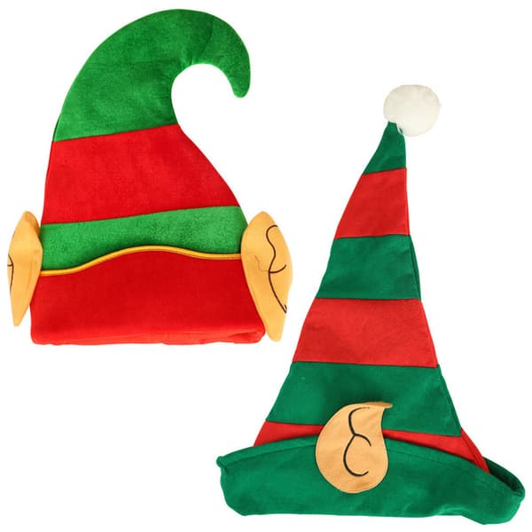 Tomtehatt för jul, tyg, performance-kostym, sammet, non-woven, dubbla stilar style2