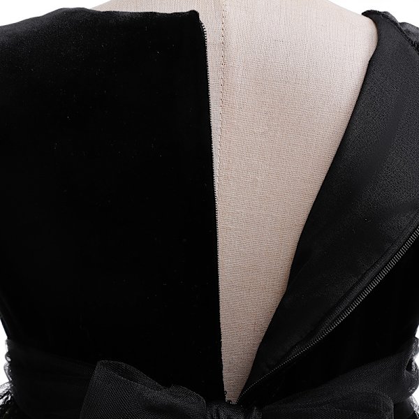 Halloween Cosplay Klänning för Flickor med Glittrande Puffärmar och Prinsessdesign, Inkluderar Väska 100cm