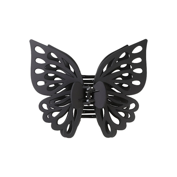 Store Butterfly Hårklemmer For Kvinner Klø-Klipp Hodeplagg Hårklipp black