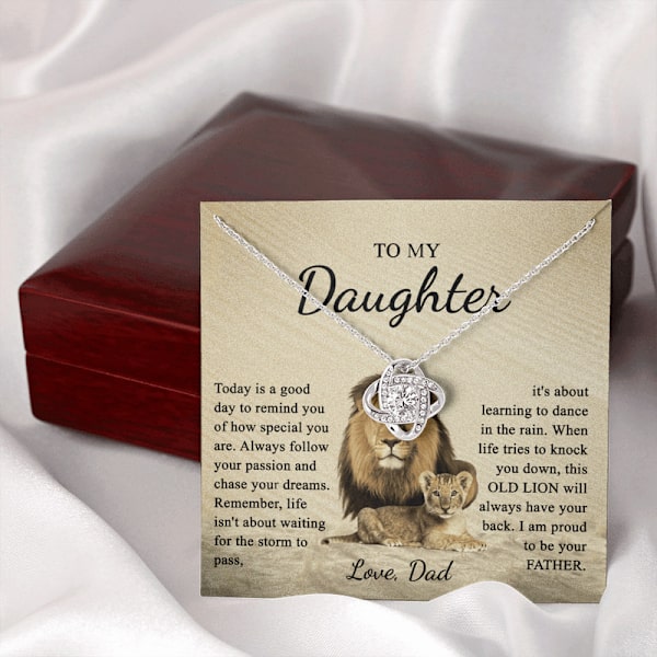 Halsband till Min Underbara Dotter, Alla Hjärtans Dag Present till Dotter