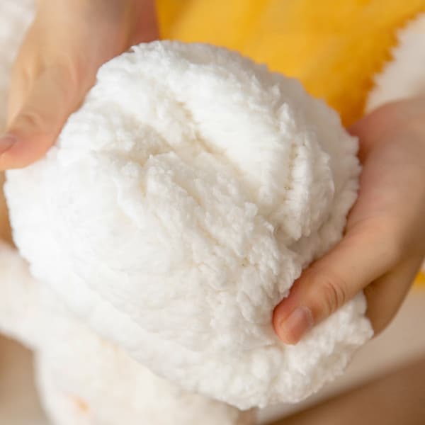 Dames Fuzzy Slippersokker - Bløde, Fluffy og Varme white rabbit