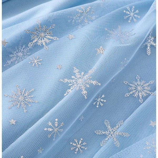 Snöflinga Prinsesskappa Blå Prinsessmantel 110