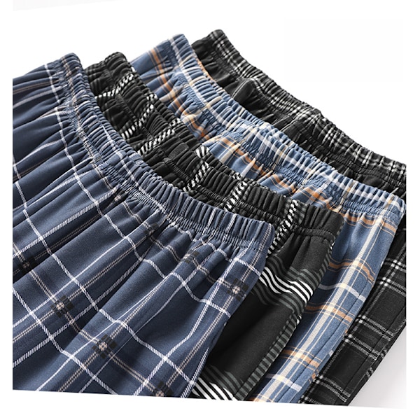 Miesten pyjamahousut, erittäin kevyet, nukkumiseen 7806 4XL