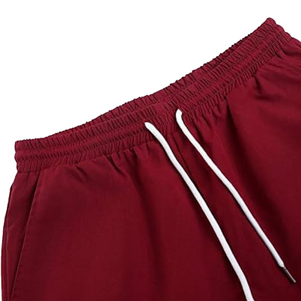 Herr 2-delars outfit blommig tropisk tryck knapp ner skjorta set red M