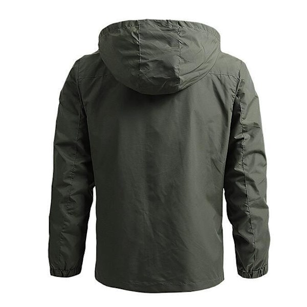 Mænds Crew Hooded Midlayer Jakke green M