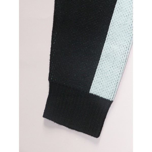 Ylisuuri kuviollinen rento neulottu neuletakki söpö unisex-tyyli XL