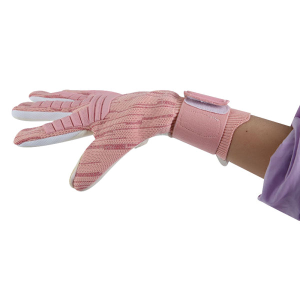 Fotbollsmålvaktshandskar Tjock Latex Fotboll Match Greppskydd Pink 9