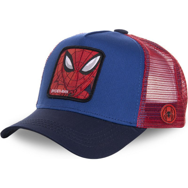 Spiderman-hatt for gutter, Pustende Spiderman Baseball Nettcaps for småbarn, barn Blue Red