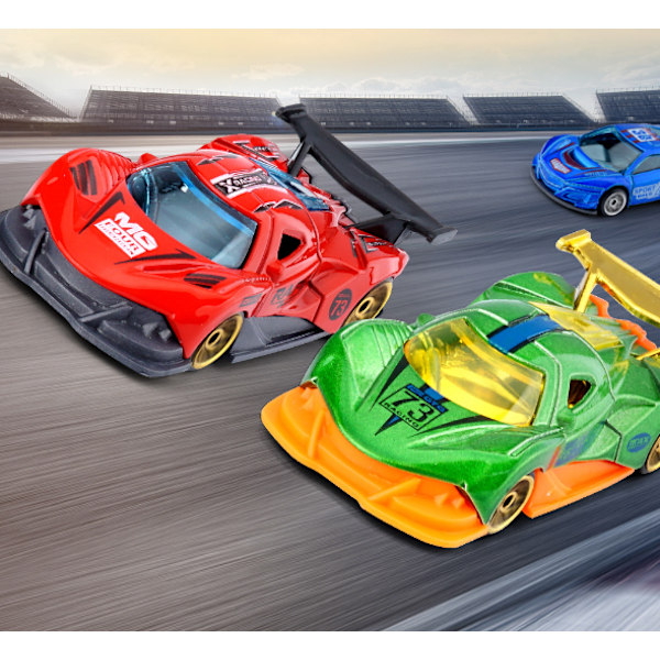 Valettuauto Ford V8 Racing -urheiluauton malli Purple Pink