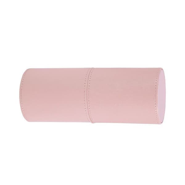 Sminkekostholder i PU-skinn, rosa