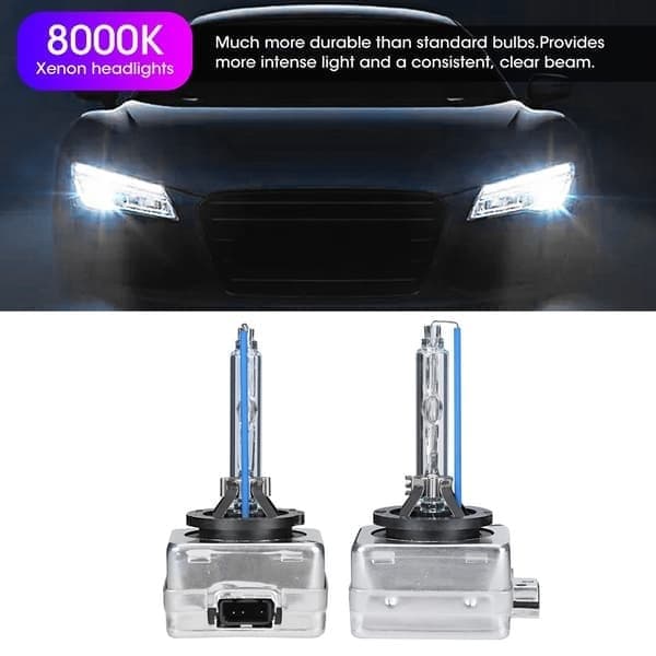 2 stk D3S 8000K 35W Xenon frontlykter Høy lysstyrke IP68 Vanntette Bil LED-frontlykter