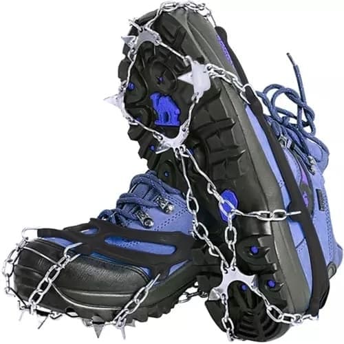 Stegjern / Antiskli med 8 pigger, grep for sko, 41-44 41-44