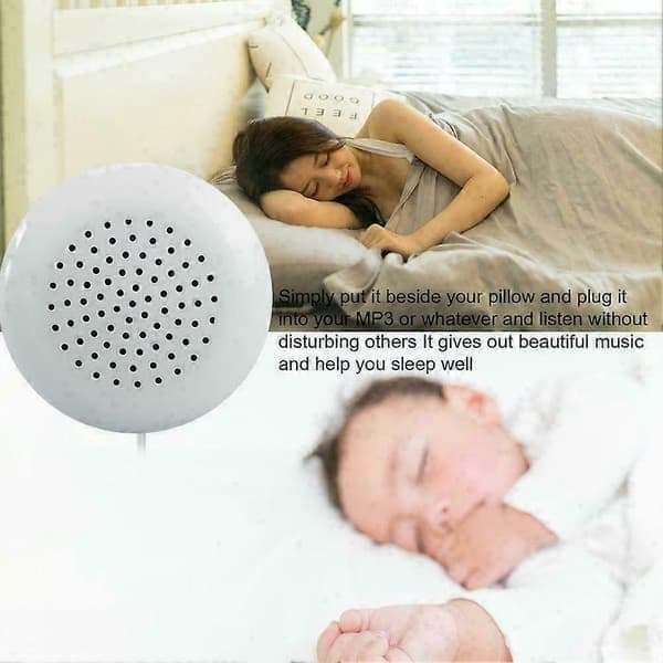 3,5 mm AUX Pute Mini Høyttaler Lyd for MP3 MP4 CD Beste Hvite Gaver