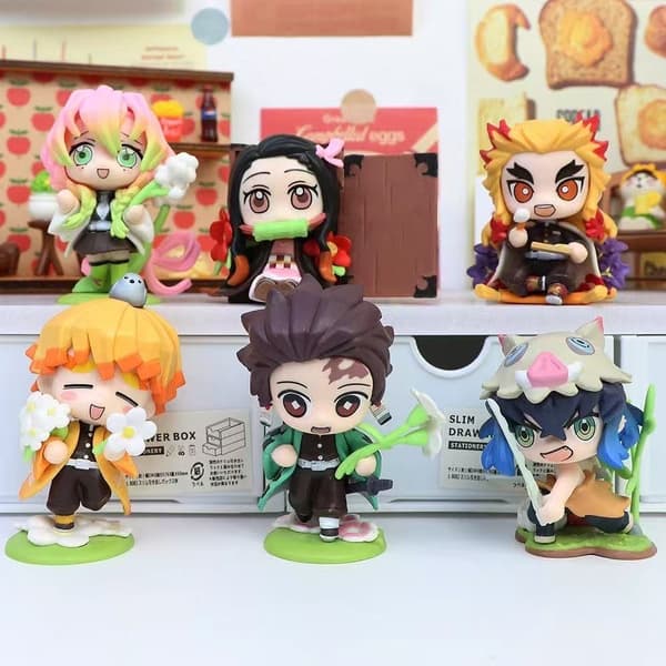 Demon Slayer Blind Box samleleke - B 6 stk B 6 pc