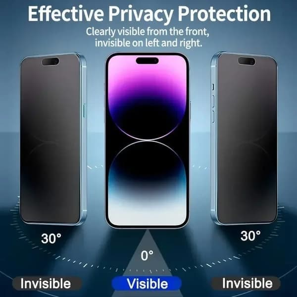 Skærmbeskyttelse til iPhone 11 Pro Max, Privacy, Mat Privacy-glas For iPhone 11Pro Max Matte Privacy Glass