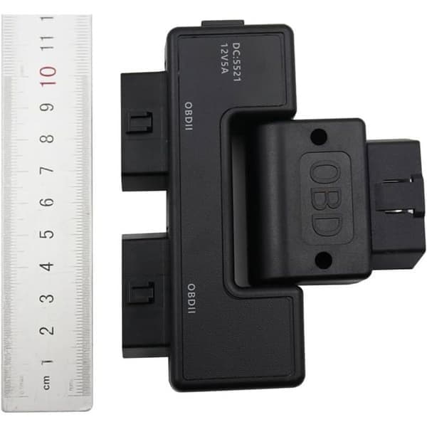 OBD2 16-bens OBD II Splitter med højhastigheds DC-transmissionsgrænseflade, 1 hanstik til 2 hunstik
