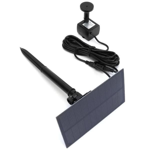 BSV-SP115 Solar Havefontæne, ABS Vandfald, IP65