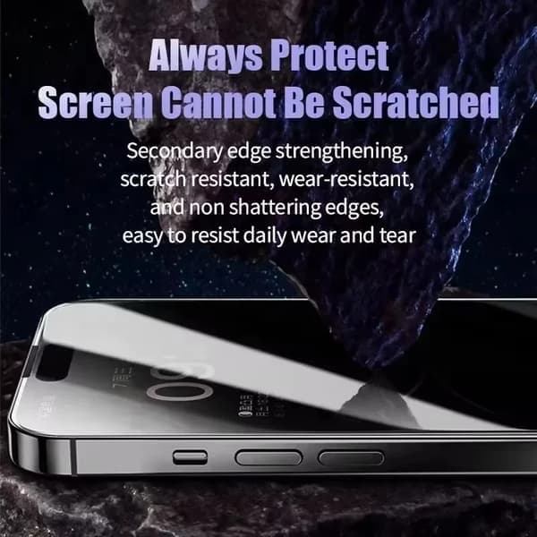 Skærmbeskyttelse til iPhone 16 Pro Max, Privacy, Mat, Keramisk film iPhone 16 Pro Max Ceramic Film